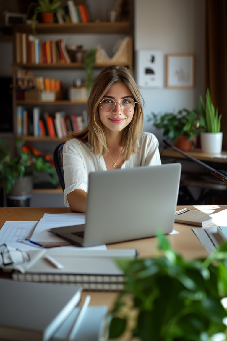Ash Anders at Laptop Home Office